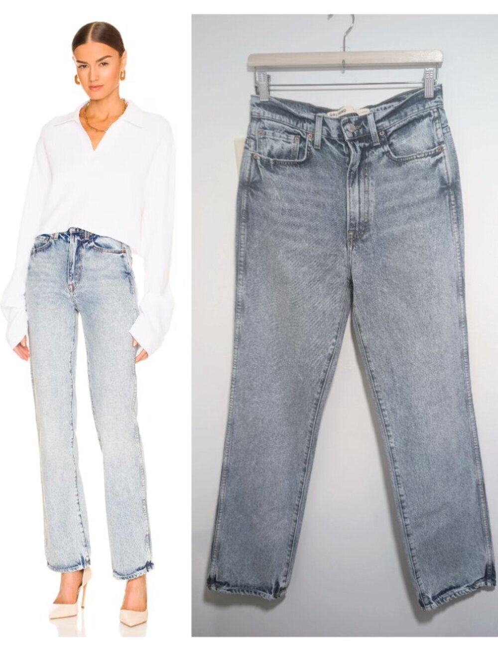 GRLFRND | The Sara Super High Rise Slim Straight In Encinitas